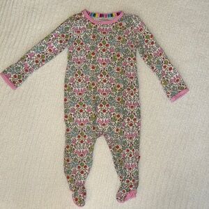 Like New Magnetic Me Pink Floral Kids Footie